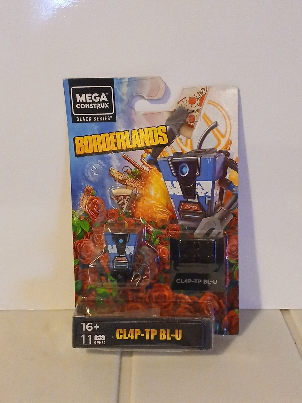 Mega Construx Borderlands CL4P-TP BL-U Blue Action Figure Pack